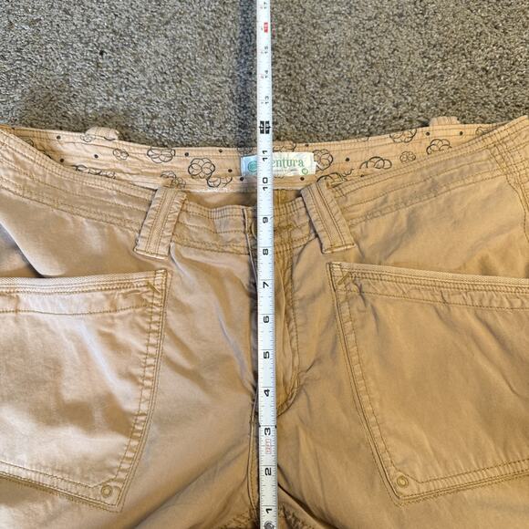 Aventura Clothing Organic Cotton Sustainable Crop Pants Women's 12 Brown Stretch - Picture 5 of 10